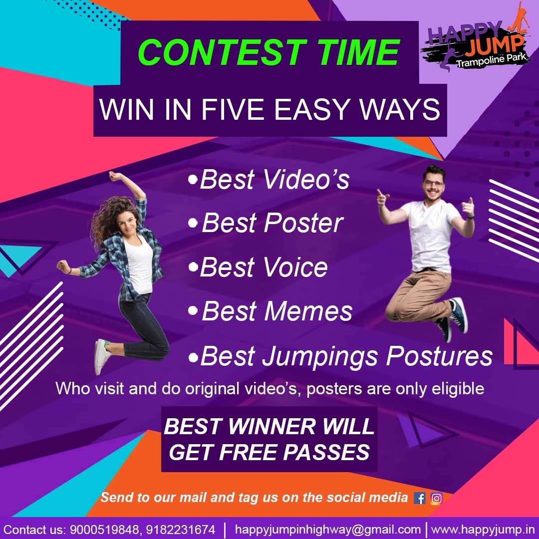 Trampoline park in VijayawadaAmusement ParkSwimmingWater Games